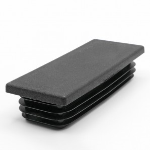 Tappi laminati in polietilene per tubi rettangolari - neri V per tubi rettangolari - tappo lamellare in polietilene per tubi rettangolari - nero