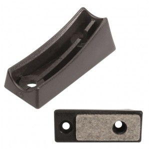 SGRGF - PE radius saddle foot with felt surface for curved tubes SGRGF - PE radius saddle foot with felt surface for curved tubes