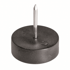 PC - Runder Möbelfuß (Stopper) aus Weich-PVC mit Nagel PC - Runder Möbelfuß (Stopper) aus Weich-PVC mit Nagel