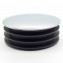 Decorative insert with chrome-/nickel-coloured metalcover for round tubes (indoor only)