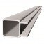 Aluminium-Vierkantrohr mit Doppelsteg