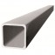 Aluminium Vierkantrohr (RV), Alu Vierkantrohre (uneloxiert, silberfarbig eloxiert, WEISS = Kunststoff beschichtet)